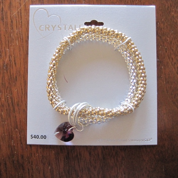 Jewelry - NWT Swarovski crystal stretch bracelet